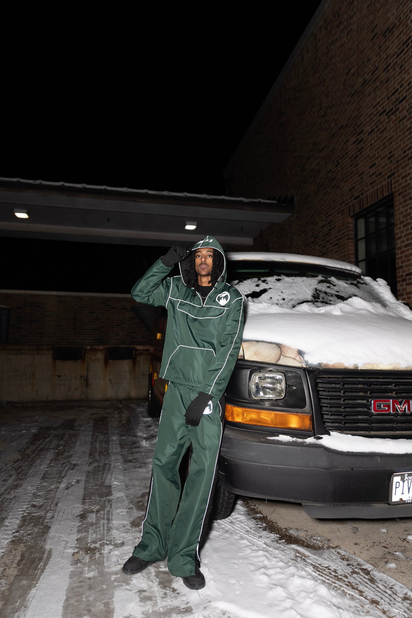 “Damage Control” Green Tracksuit