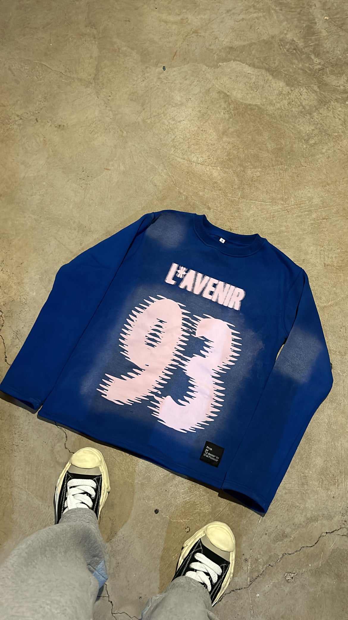 True Blue L*AVENIR Jersey Sweater