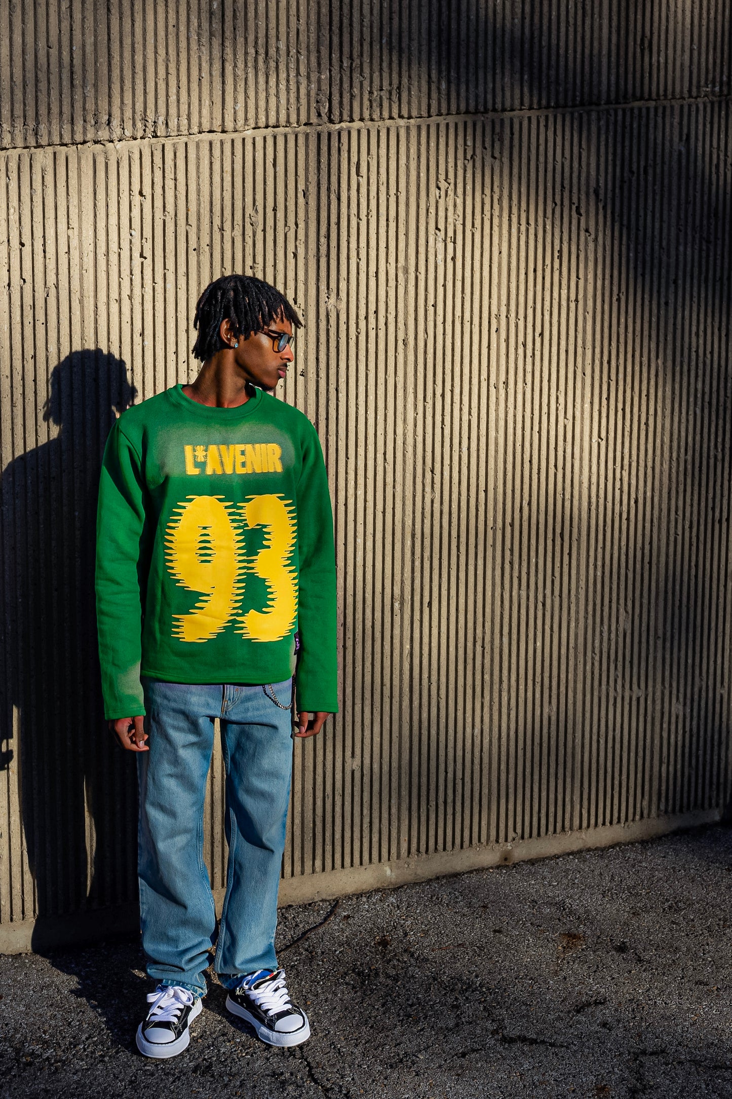 Green L*AVENIR Jersey Sweater
