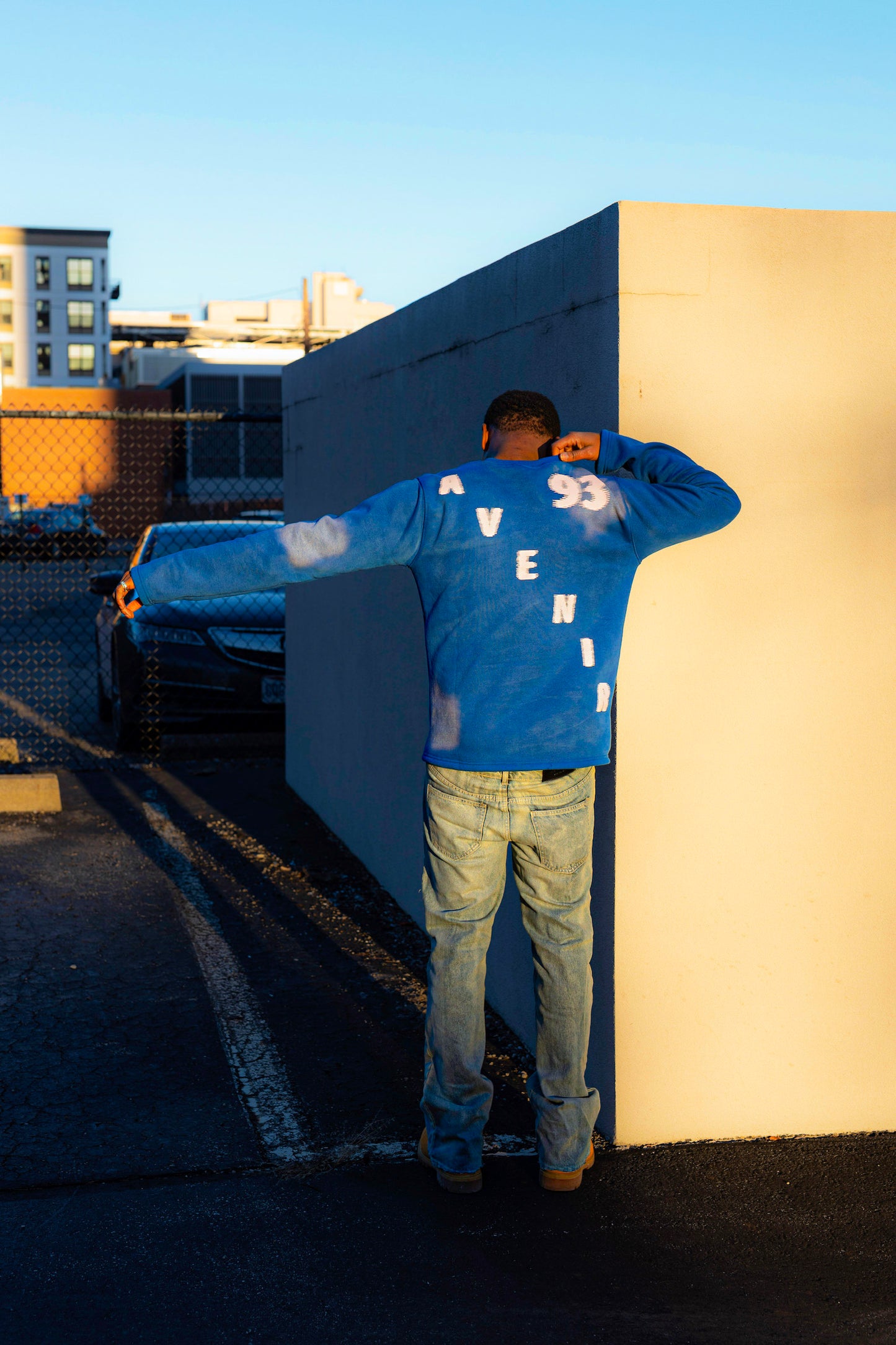 True Blue L*AVENIR Jersey Sweater