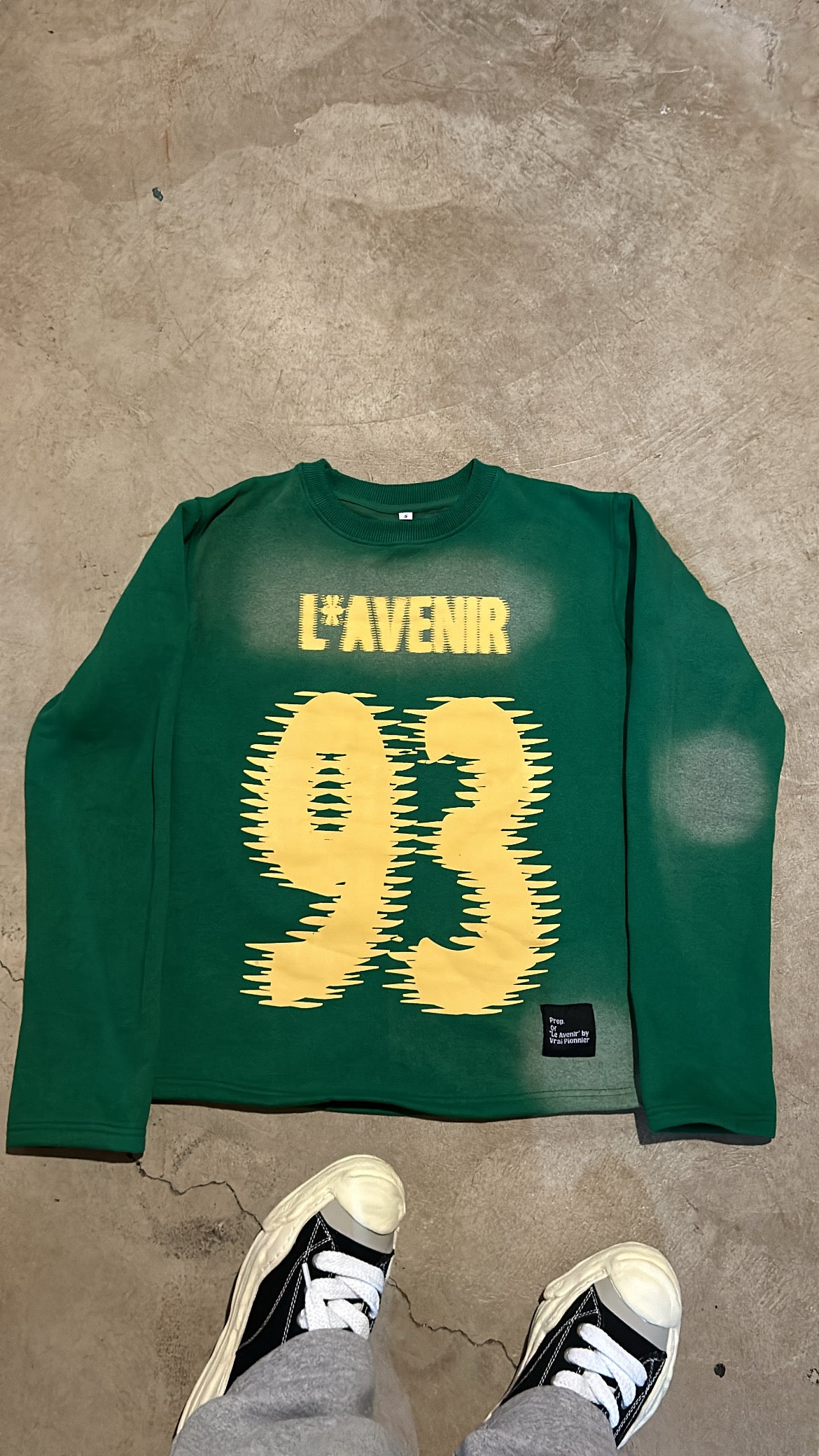 Green L*AVENIR Jersey Sweater