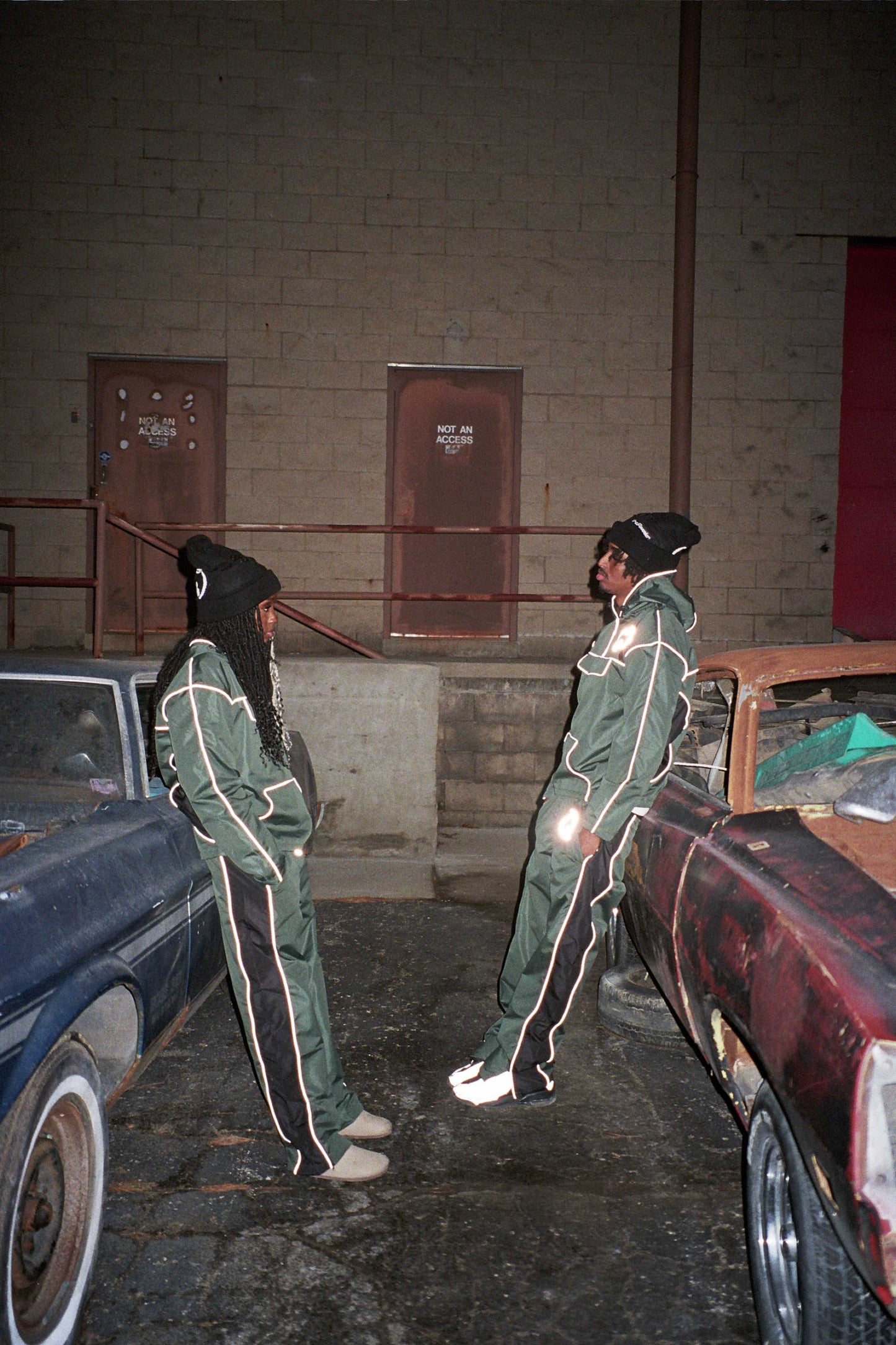 “Damage Control” Green Tracksuit